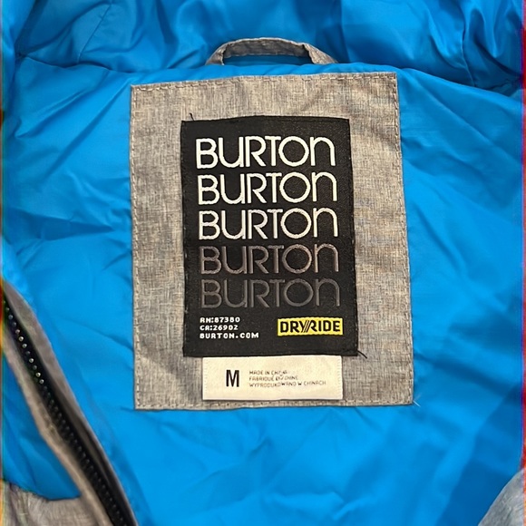 ⭐️ Burton Dry Ride Puffer Hoodie Vest Size M - Picture 3 of 7